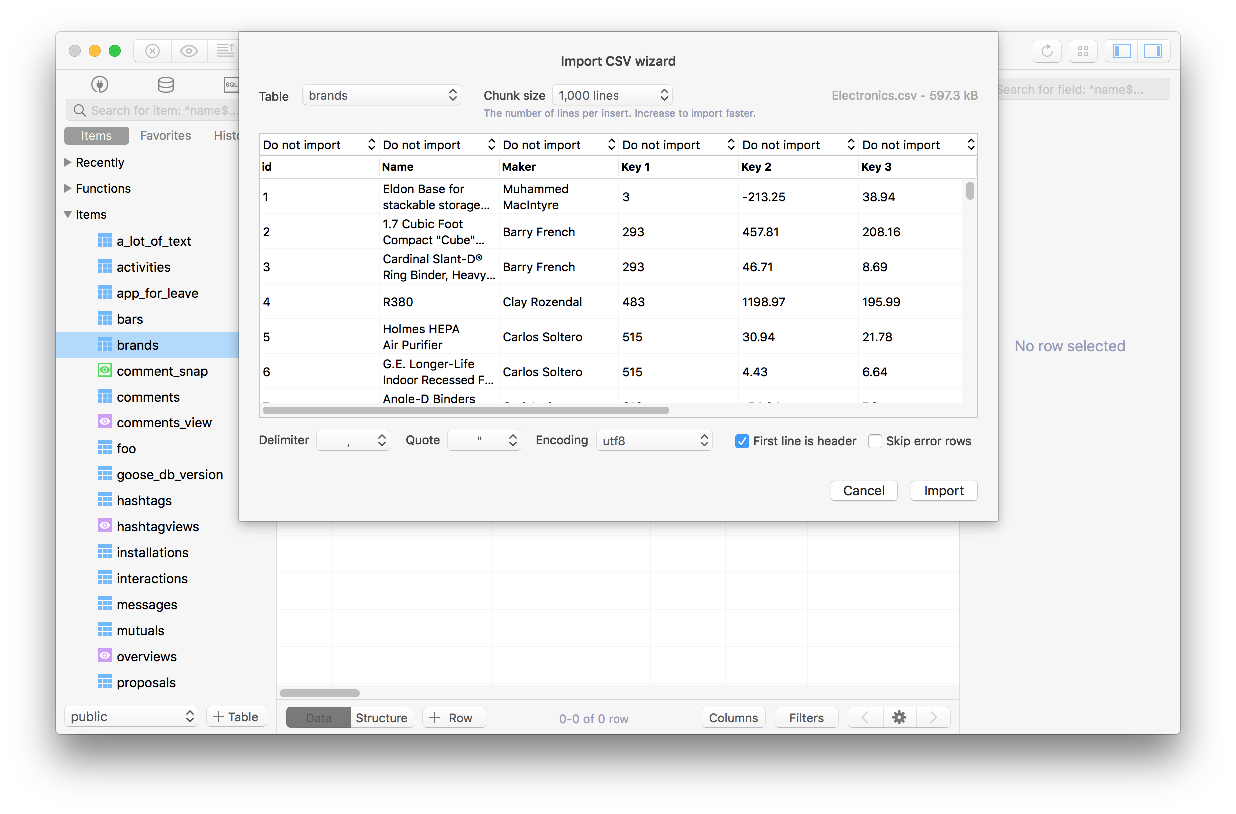 Import Data